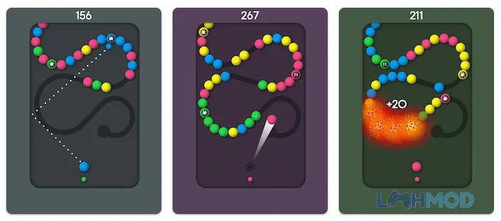 Ảnh 4 của Tải Snake Balls Mod Apk 1.4 (Menu/Hệ số điểm X99) cho Android iOs Các cấp độ thử thách trong Snake Balls Mod