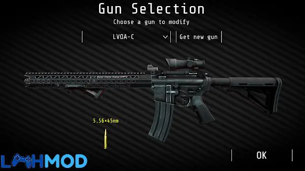 Ảnh 2 của Squad Strike 4 MOD APK 2.8 (Vô hạn tiền) Android iOS Một chiến binh trong Squad Strike 4 đang ngắm bắn trong môi trường đô thị