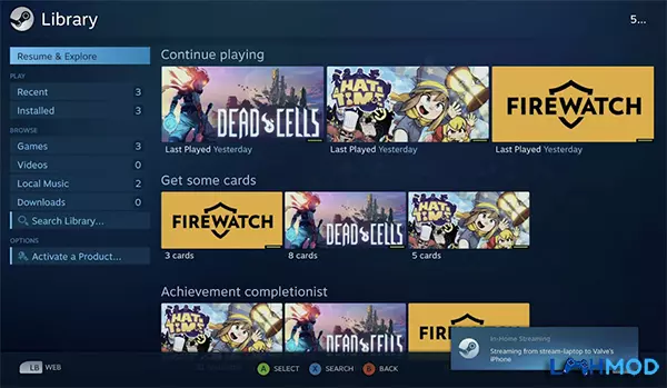 Ảnh 3 của Tải Steam APK 2.3.13 cho Android iOS Thư viện game Steam hiển thị các trò chơi đa dạng thể loại