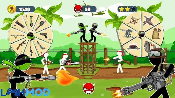 Ảnh 4 của Stickman Army The Resistance APK 25 cho Android iOS Hình ảnh đội quân Stickman hùng hậu