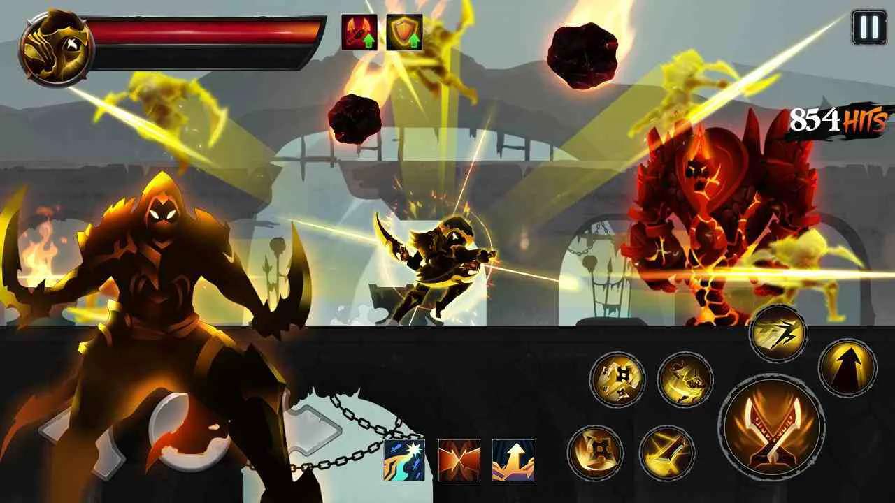 Ảnh 4 của Stickman Legends Mod APK 4.1.1 (Menu, Vô Hạn Tiền, One HIT) Giao diện chính trong game Stickman Legends Mod với các nhân vật đa dạng
