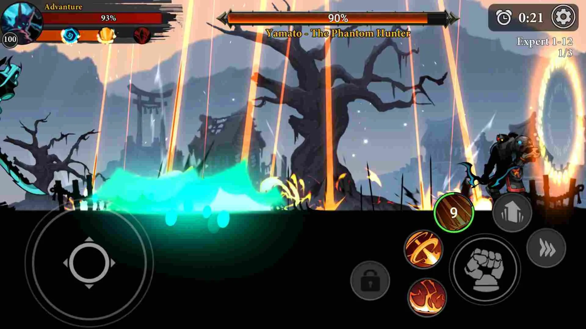 Ảnh 4 của Stickman Master Mod APK 1.9.2 (Mua sắm miễn phí, No Skill CD) Chiến binh tấn công trong Stickman Master Shadow Legends