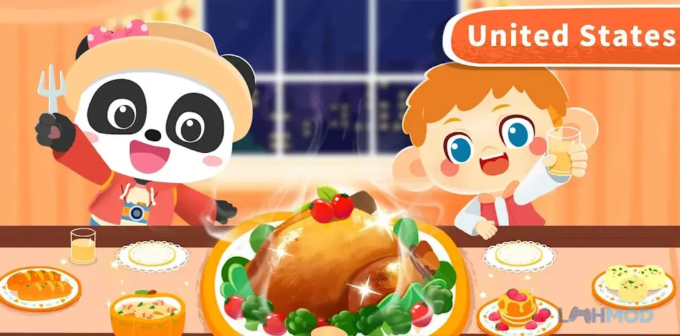 Ảnh 3 của Tải Summer Travels Apk 8.67.00.00 cho Android iOs Bé gấu trúc tham gia lễ hội truyền thống