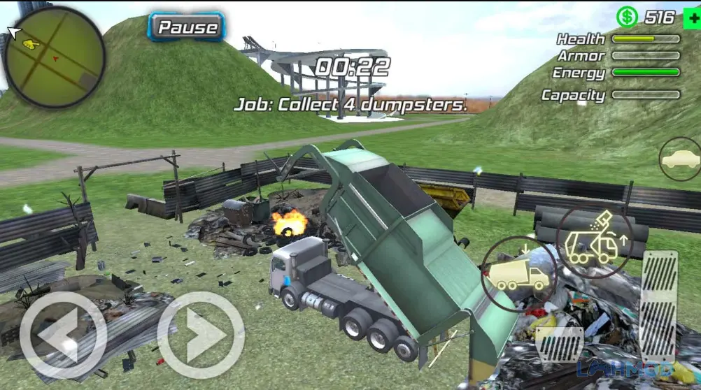 Ảnh 3 của Tải Super crime steel war hero iron flying mech robot Mod Apk 1.4.6 (Vô hạn mana, skills) cho Android iOs Cảnh người hùng Iron Robot đối mặt với kẻ thù trên đường phố