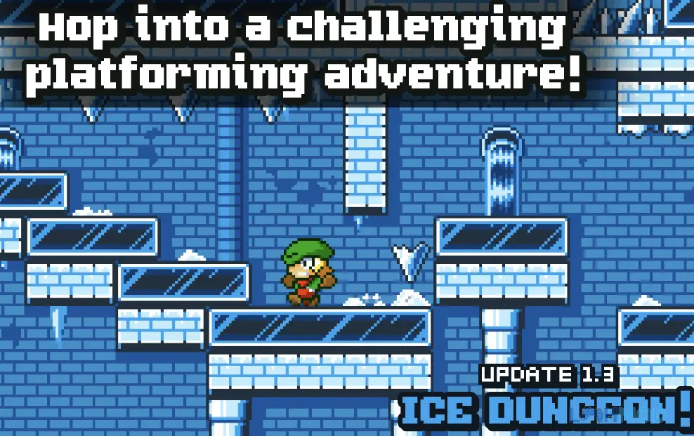 Ảnh 2 của Tải Super Dangerous Dungeons Apk 1.3.3 cho Android iOs Timmy đang nhảy qua một loạt gai nhọn trong hầm ngục