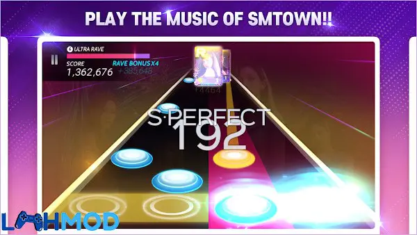 Ảnh 3 của SuperStar SMTOWN MOD APK 3.9.2 (Mở khóa) Android Giao diện chơi game SuperStar SMTOWN