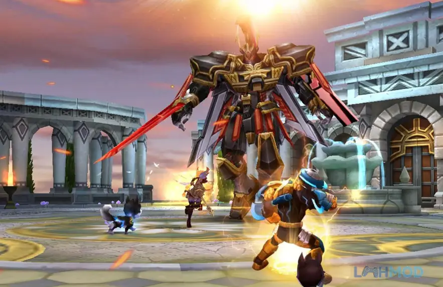 Ảnh 3 của Tải Sword of Chaos Mod Apk 6.0.8 (Mở khóa) cho Android iOs Nhân vật sử dụng phép thuật mạnh mẽ chống lại kẻ thù