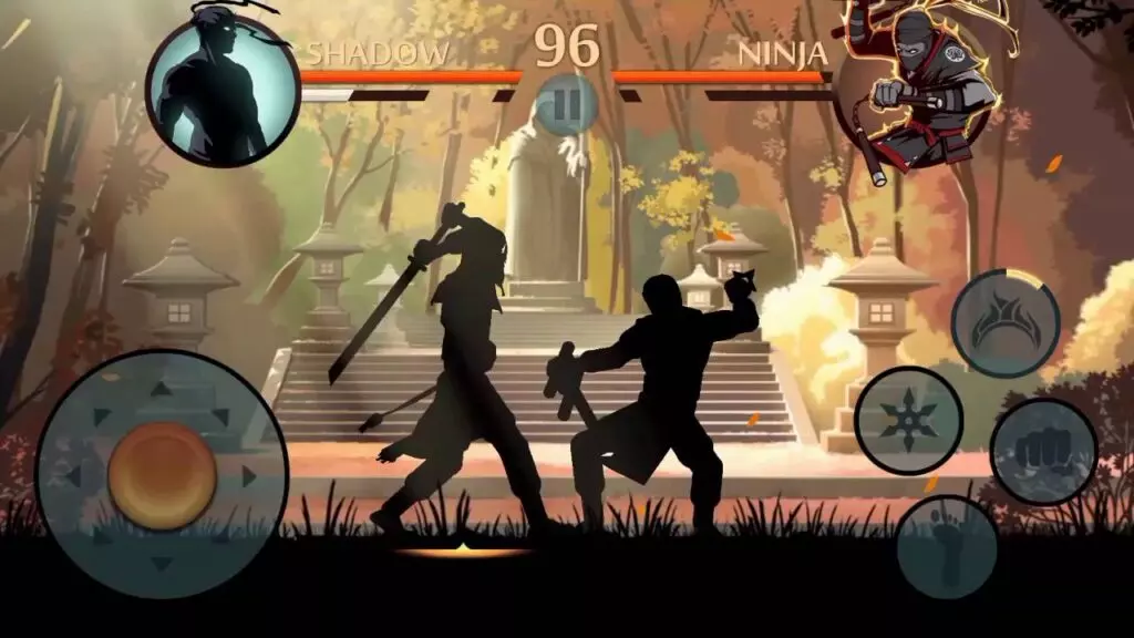 Ảnh 2 của Tải Hack Shadow Fight 2 Mod APK (Max Level, Vô Hạn Tiền) v2.41.7 Màn hình giao diện trong Shadow Fight 2 với các lựa chọn mod