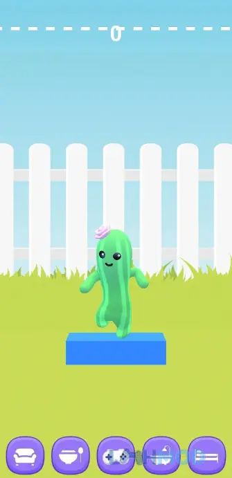 Ảnh 3 của Tải Talking Cactus Care Apk 2.16 cho Android iOs Cây xương rồng Talking Cactus Care đang được tắm rửa trong bồn nước, thể hiện hoạt động chăm sóc