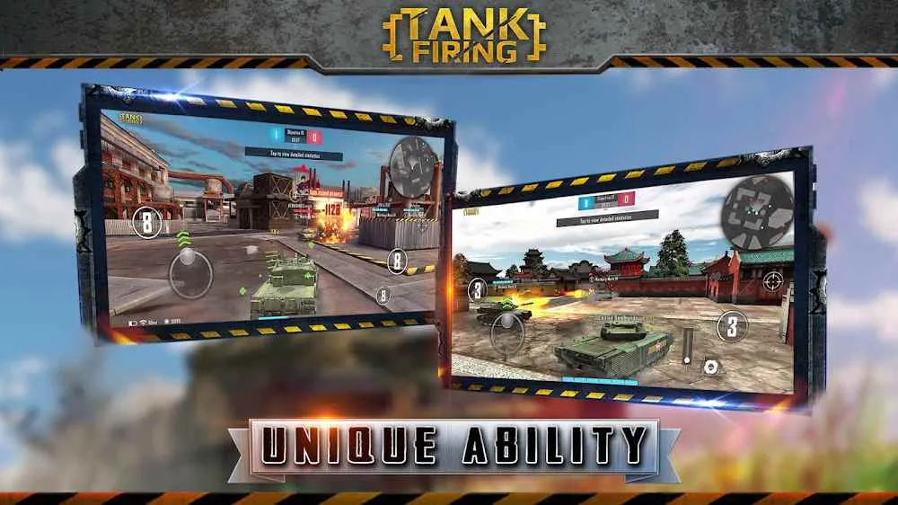 Ảnh 5 của Tải game Tank Firing Mod APK 2.2.9 (Phần Thưởng Miễn Phí) Danh sách các loại xe tăng đa dạng trong Tank Firing Mod với thông số kỹ thuật