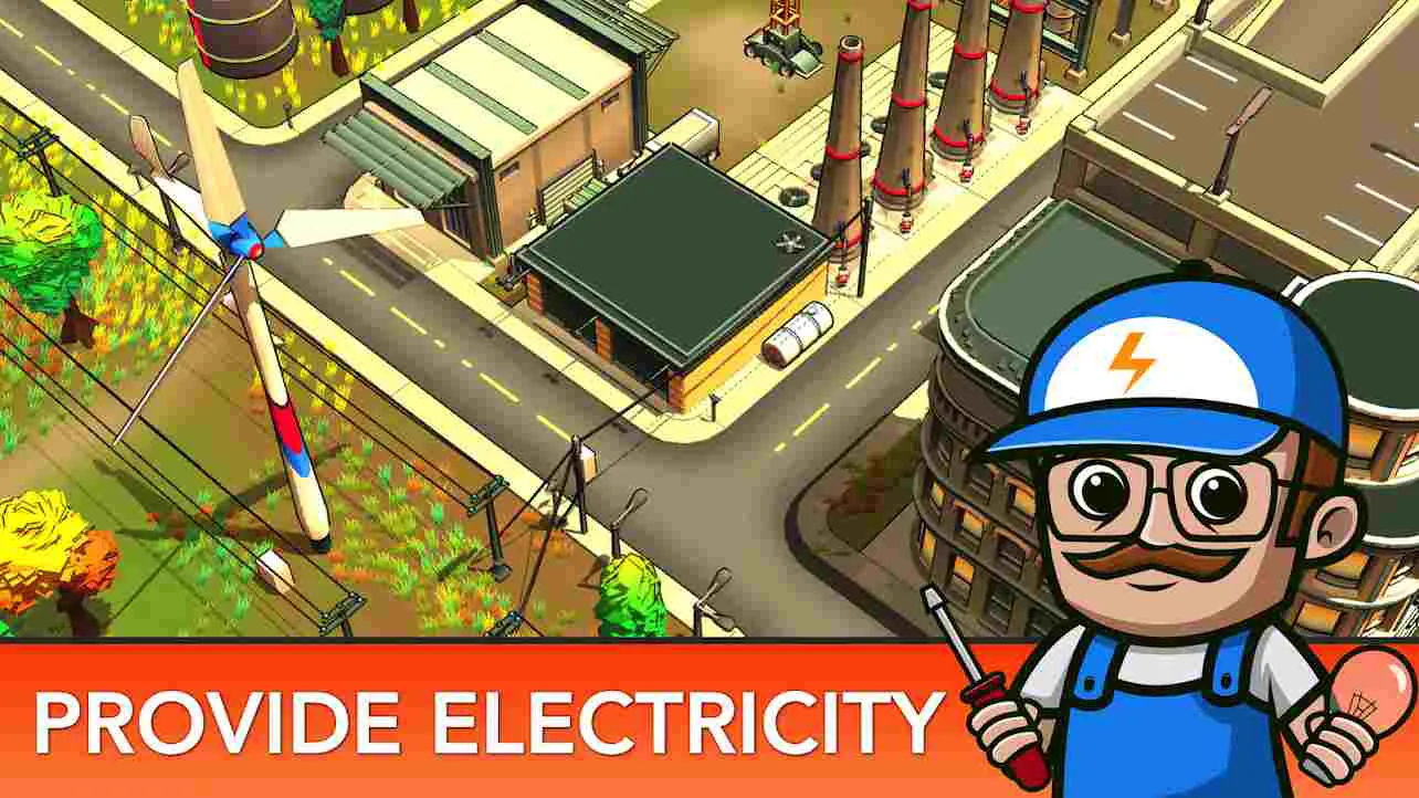 Ảnh 2 của Tải game Tiny Landlord Mod APK 3.0.1 (Menu, Mua Sắm Miễn Phí) Một góc thành phố Tiny Landlord đang phát triển với các công trình mới