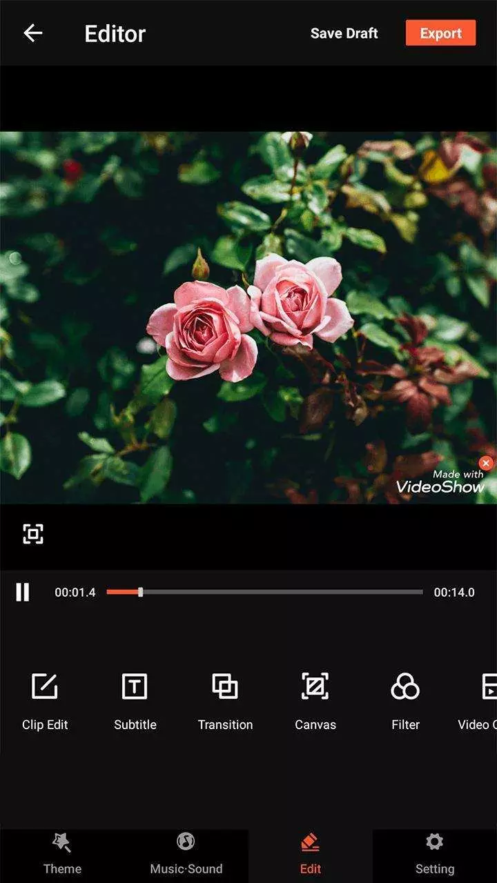 Tính năng và hiệu ứng đa dạng trong VideoShow Mod