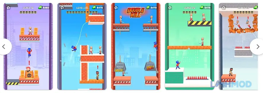 Ảnh 3 của Tải Web Master Super Hero Fight Apk 1.4 cho Android iOs Siêu anh hùng Web Master đang tung đòn kết hợp