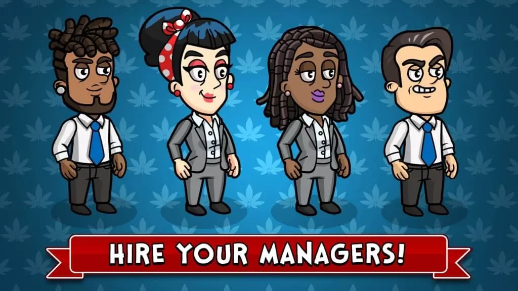 Ảnh 3 của Weed Inc: Idle Tycoon Mod APK 3.2.68 (Menu, Mua sắm miễn phí) Nâng cấp máy móc sản xuất trong Weed Inc: Idle Tycoon Mod