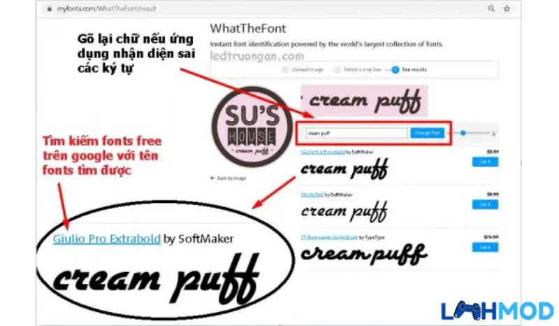 Ảnh 2 của Tải WhatTheFont Apk 1.1.5 cho Android Màn hình ứng dụng WhatTheFont với các bước hướng dẫn nhận diện font chữ trên điện thoại