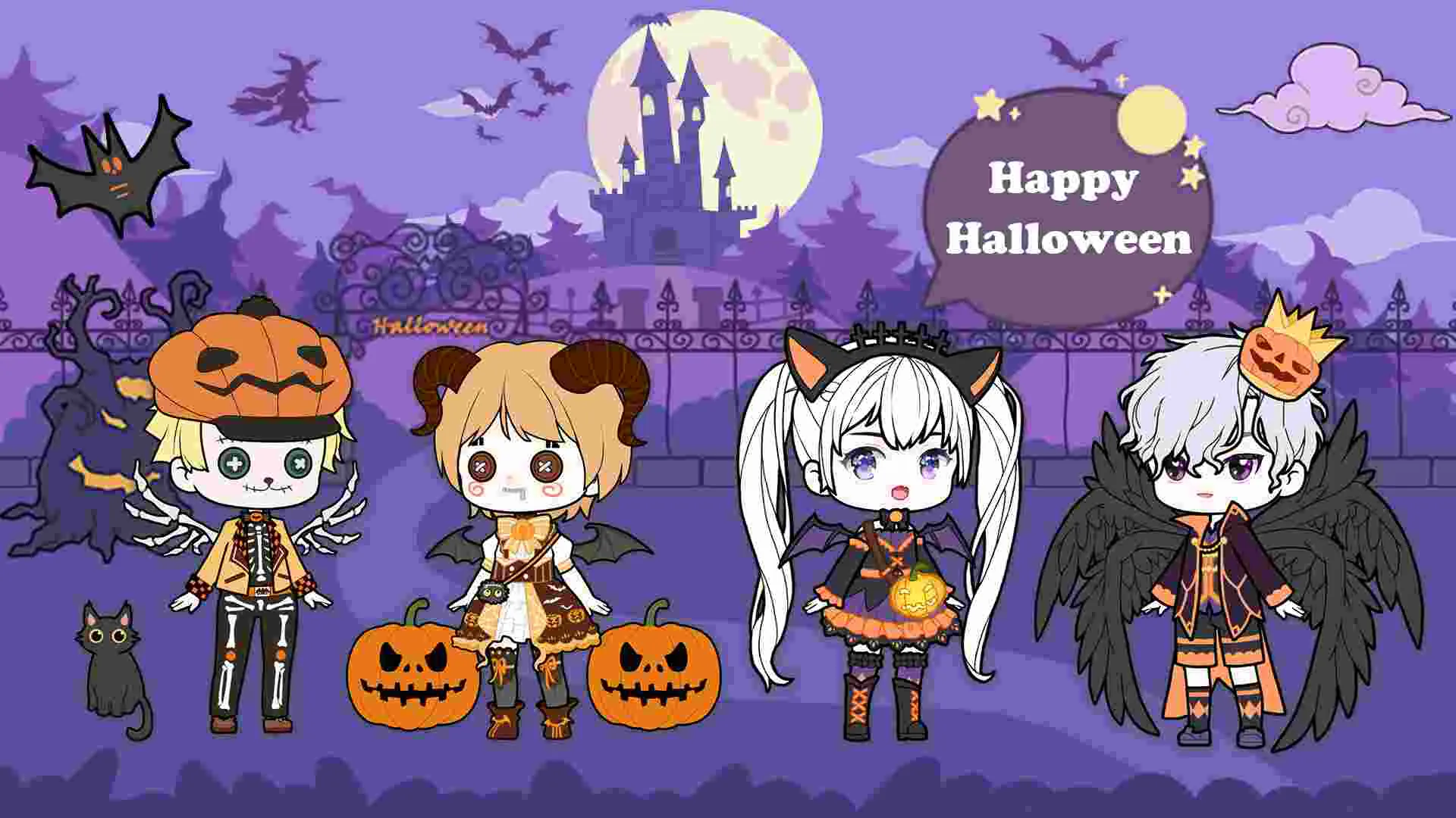 Ảnh 2 của Tải game YOYO Doll Mod APK 4.2.0 (Vô hạn tiền) Alt text mô tả màn hình chính của game YOYO Doll Mod với nhiều tùy chọn trang phục