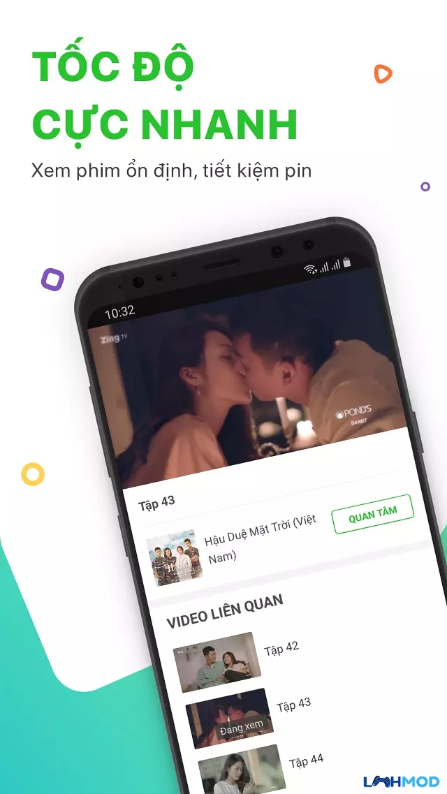 Ảnh 1 của Tải ứng dụng Zing TV Mod Apk 20.03.01 (Mở khóa chức năng VIP, Xem phim HD, Không chứa quảng cáo) cho Android, IOS Giao diện chính của ứng dụng Zing TV hiển thị nhiều bộ phim và chương trình