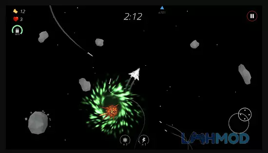 Ảnh 2 của Tải 2 Minutes in Space Mod Apk 1.9.0 ( Vô hạn tiền) cho Android iOs Cảnh chiến đấu kịch tính trong 2 Minutes in Space