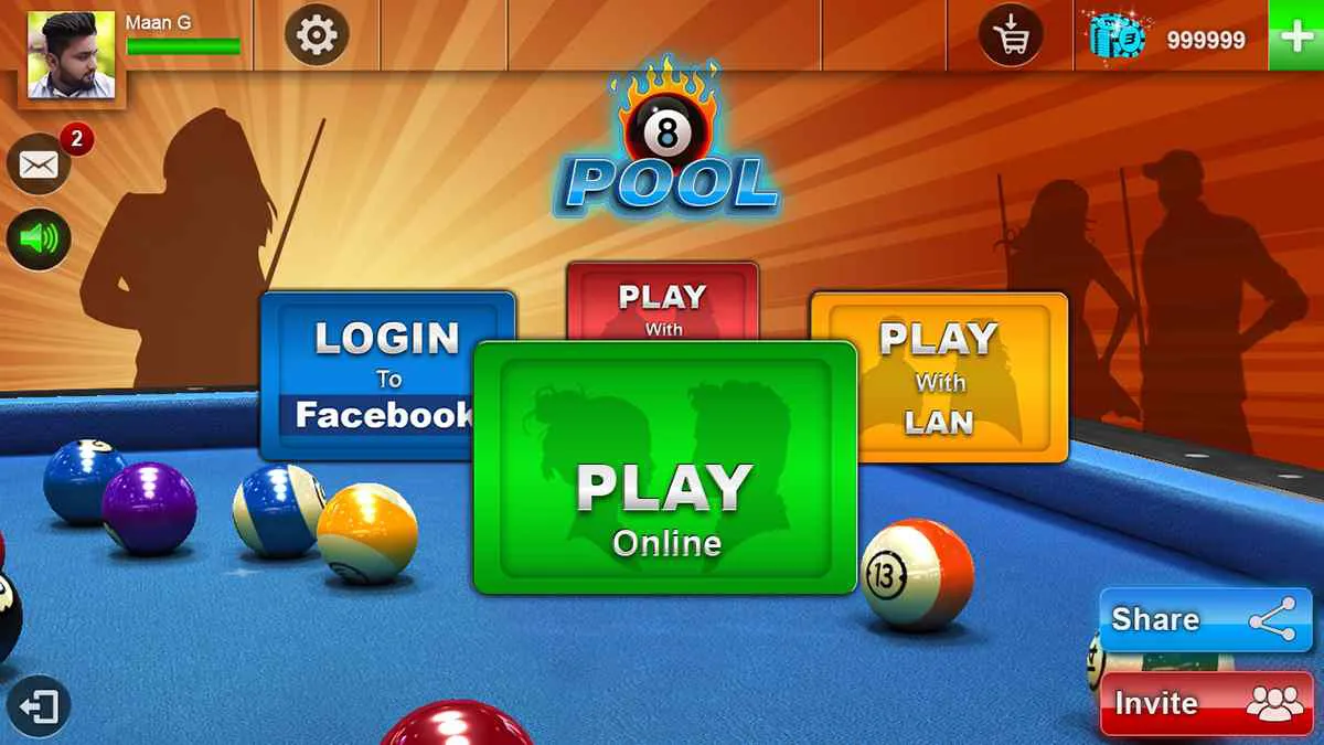 Ảnh 1 của Tải Hack 8 Ball Pool Mod APK (Mega Power, Vô Hạn Tiền) v56.13.4 Giao diện chọn bàn bida với các thành phố nổi tiếng như London