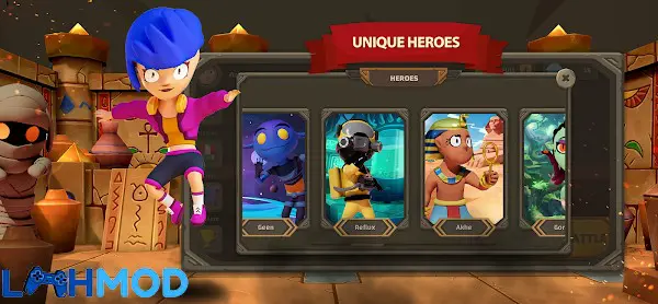 Ảnh 3 của Tải Amarna – Battle Royale APK 2.0.1 cho Android iOS Cảnh chiến đấu kịch tính trong Amarna Battle Royale với nhiều pháp sư thi triển phép thuật