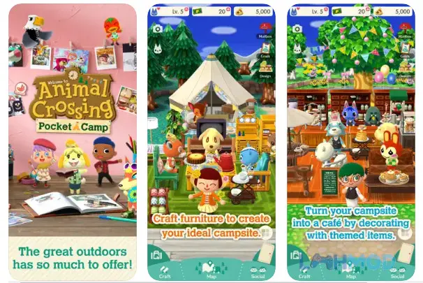 Ảnh 2 của Animal Crossing: Pocket Camp Mod 5.0.5 (Vô Hạn Tiền) Android iOs Animal Crossing: Pocket Camp mod apk 1