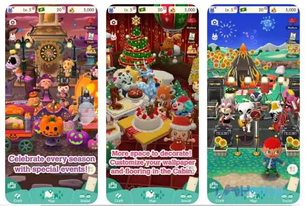 Ảnh 3 của Animal Crossing: Pocket Camp Mod 5.0.5 (Vô Hạn Tiền) Android iOs Animal Crossing: Pocket Camp mod apk 2