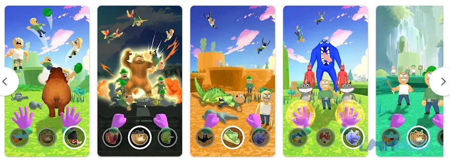 Ảnh 3 của Tải Animal Master 3D Hand Power Apk 1.7 cho Android iOs Một phân cảnh thử thách với chướng ngại vật trong game Animal Master 3D