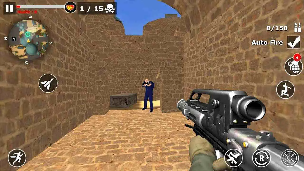 Ảnh 4 của Anti-Terrorist Shooting Mission 2020 Mod APK 8.4 (Bất tử/Vô hiệu kẻ địch) Các màn chơi đa dạng địa điểm trong Anti-Terrorist Shooting Mission 2020 mod