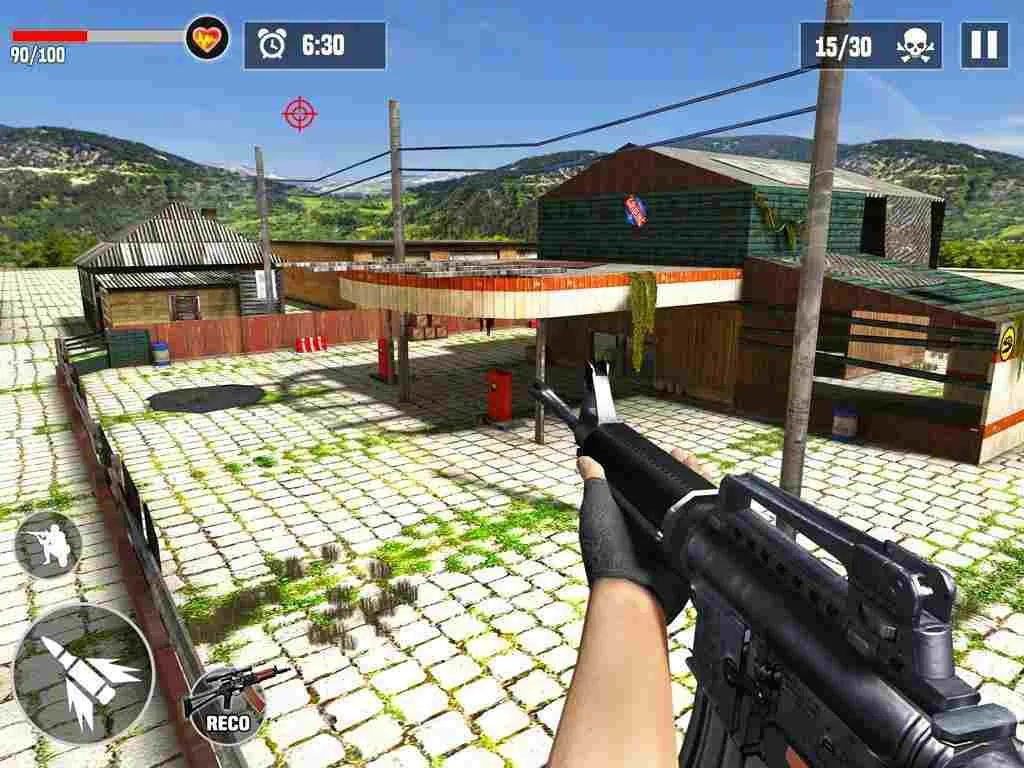 Ảnh 5 của Anti-Terrorist Shooting Mission 2020 Mod APK 8.4 (Bất tử/Vô hiệu kẻ địch) Một cảnh giao tranh dữ dội của các đặc công trong Anti-Terrorist Shooting Mission 2020 mod