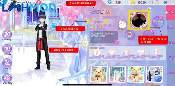 Ảnh 1 của Tải game AU TOP APK v1.12 cho Android iOS Nhân vật trong game AU TOP với trang phục cá tính đang nhảy