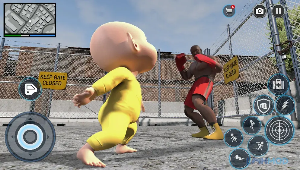 Ảnh 3 của Tải Baby Rope Apk 1.29 cho Android iOs Quái vật Baby Rope đang chuẩn bị tấn công