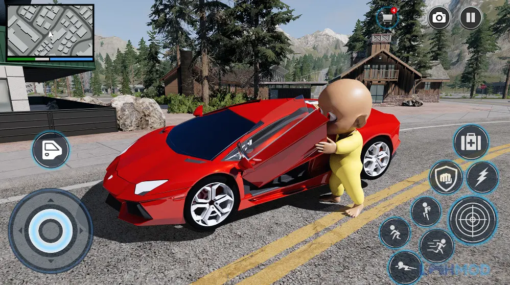 Ảnh 4 của Tải Baby Rope Apk 1.29 cho Android iOs Baby Rope với đồ họa rực rỡ và hiệu ứng đẹp mắt