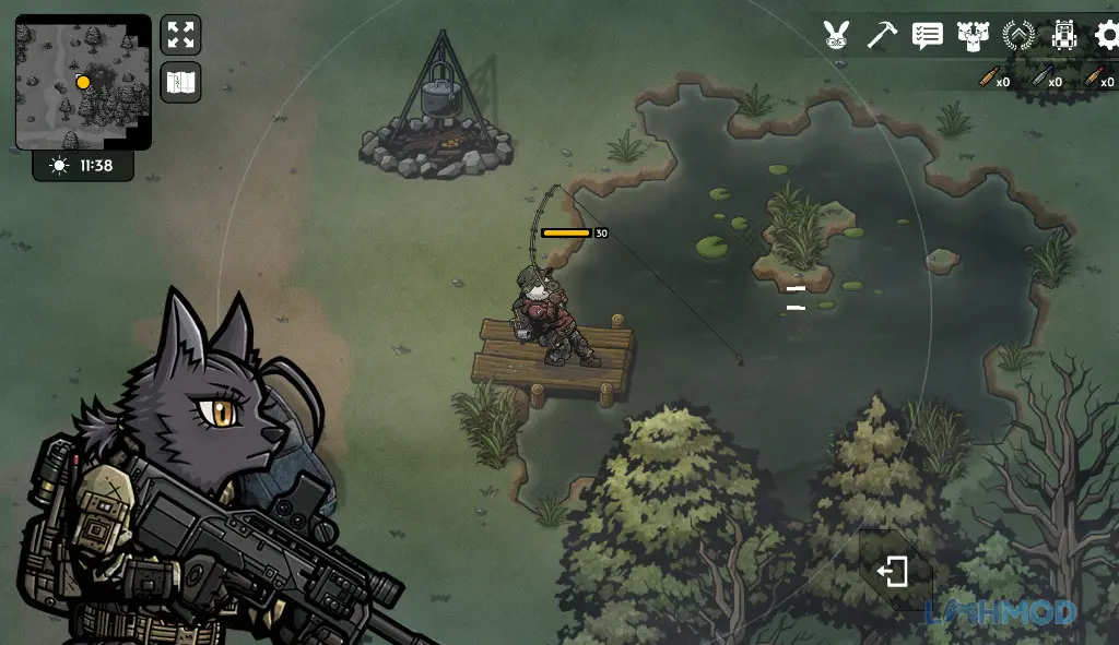 Ảnh 2 của Tải Bad 2 Bad Apocalypse Mod Apk 1.2.0 (Mở khóa tất cả) cho Android iOs Giao diện lựa chọn vũ khí trong Bad 2 Bad Apocalypse