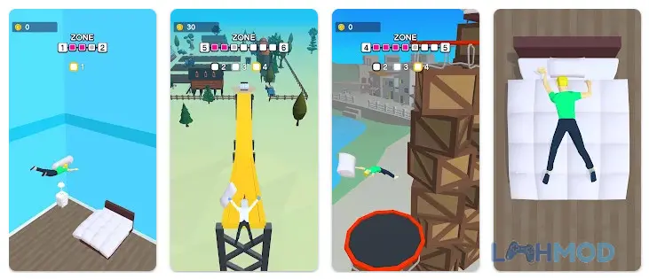 Ảnh 2 của Tải Bed Diving Apk 2.0.5 cho Android iOs Nhân vật hoạt hình chuẩn bị lặn từ giường vào thế giới mơ