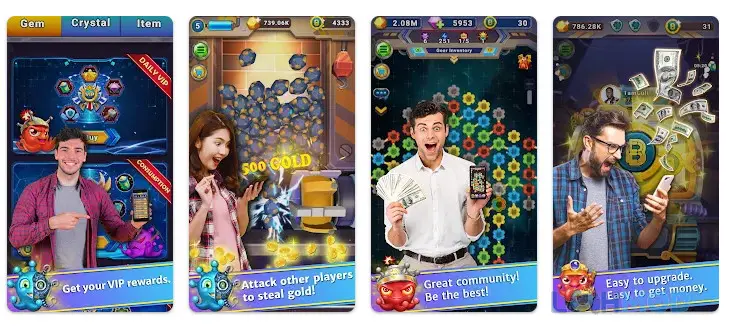 Ảnh 2 của Tải BeMil Apk 1.5 cho Android iOs Giao diện gameplay BeMil với các bánh răng và hành tinh