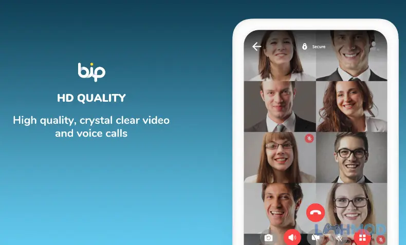 Ảnh 2 của Tải BiP Mod Apk 3.86.14 (Không Quảng Cáo) cho Android iOs Màn hình cuộc gọi video chất lượng cao trên BiP Mod