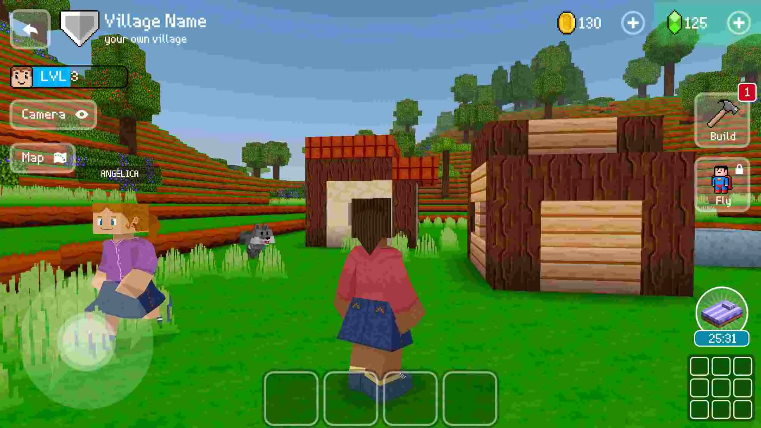 Ảnh 1 của Tải game Block Craft 3D Mod APK v2.21.14 (Menu, Vô Hạn Coins) Cảnh quan một thành phố được xây dựng trong Block Craft 3D Mod