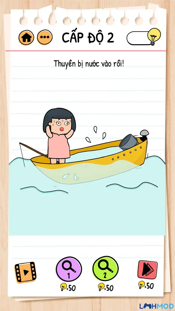 Ảnh 3 của Brain Test 2: Chuyện Mưu Mẹo Apk 1.14.0 Android, IOS Người chơi tương tác với vật phẩm trong Brain Test 2