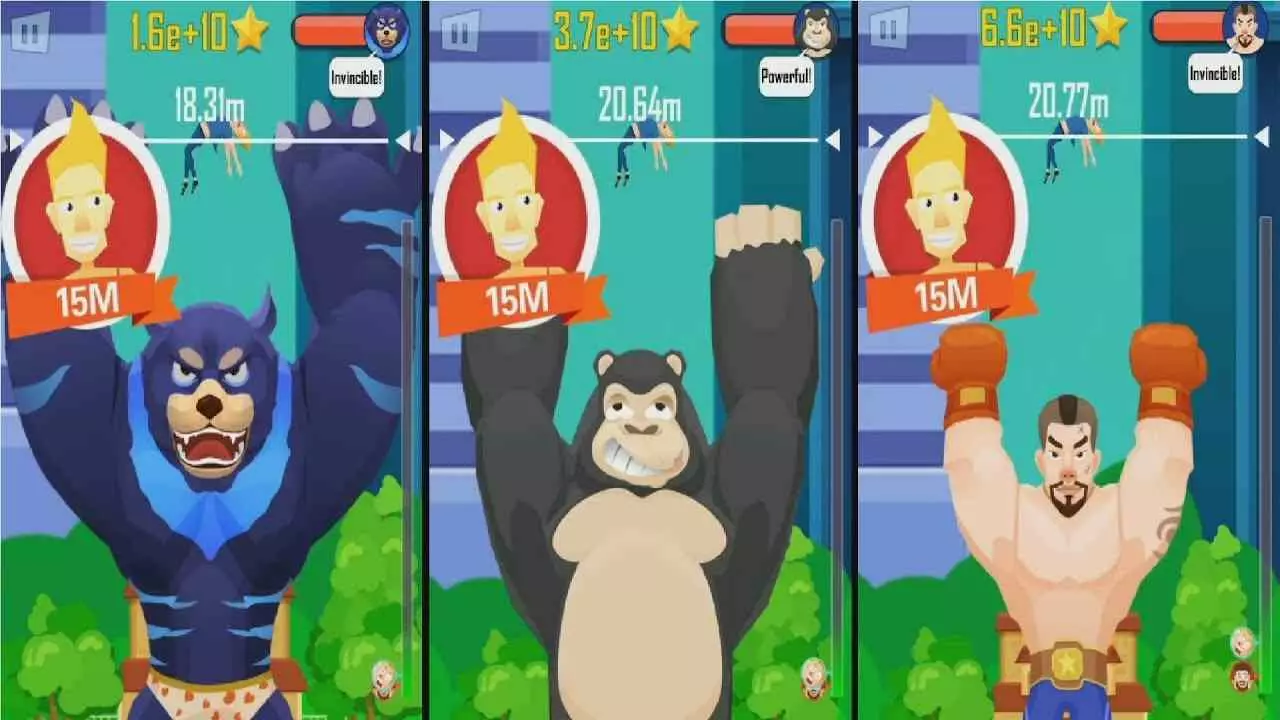 Ảnh 4 của Tải game Buddy Toss Mod APK 1.4.6 (Mua sắm miễn phí) Giao diện nâng cấp nhân vật với các tùy chọn trang phục và phụ kiện trong Buddy Toss Mod