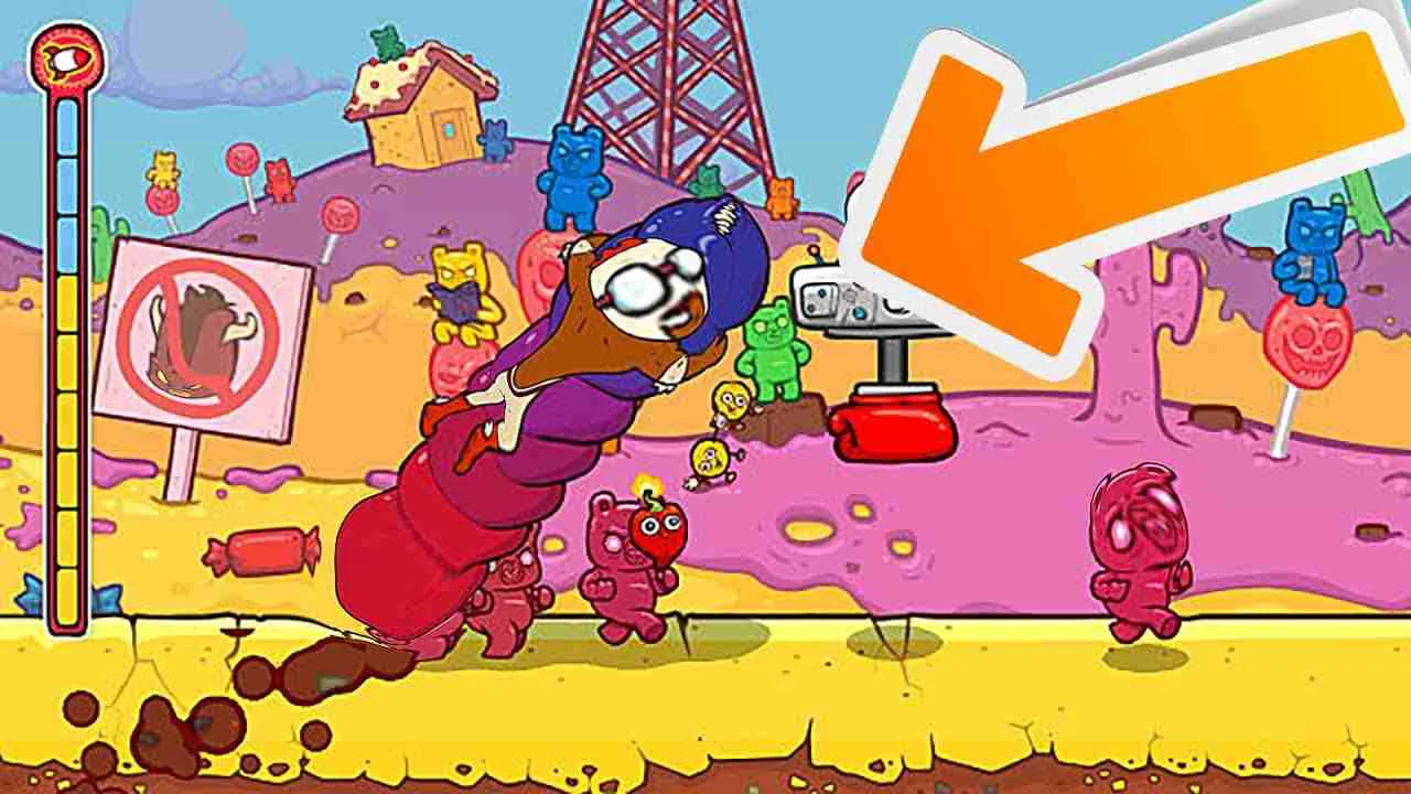 Ảnh 3 của Burrito Bison: Launcha Libre Mod APK v3.74 (Menu, Vô Hạn Tiền) Giao diện game Burrito Bison Launcha Libre Mod với nhân vật chính và nhiều quái vật