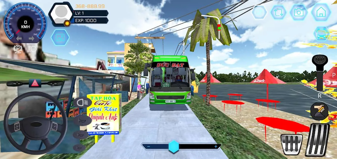 Ảnh 5 của Tải Bus Simulator Vietnam Mod APK (Private) v9.3.6 Cảnh quan trên đường trong Bus Simulator Vietnam