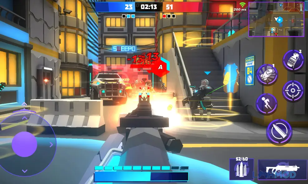 Ảnh 4 của Tải Call of Guns Mod Apk 1.8.58 (Damage, No Cooldown) cho Android iOs Một cảnh chiến đấu khác trong Call of Guns