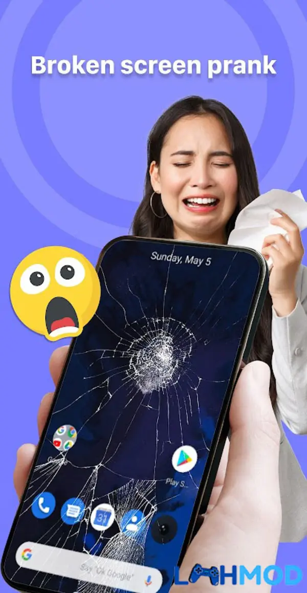 Ảnh 2 của Call Prank – Fake Sound Apk 1.0.6 cho Android, IOS Giao diện chính của ứng dụng Call Prank – Fake Sound với các lựa chọn trò đùa