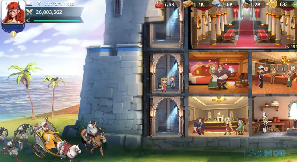Ảnh 3 của Tải Castle Empire Apk 2.1102.612 cho Android iOs Bản đồ thế giới hoặc chiến trường lớn trong Castle Empire