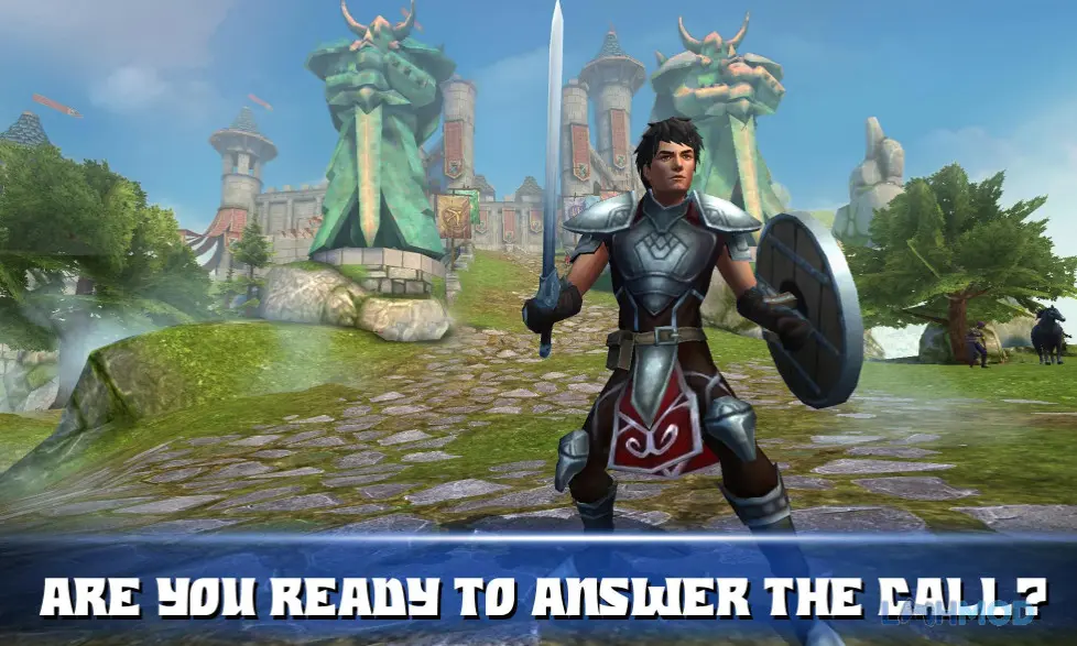 Ảnh 2 của Tải Celtic Heroes Apk 3.12.2 cho Android iOs Cảnh chiến binh trong Celtic Heroes đang khám phá thế giới mở
