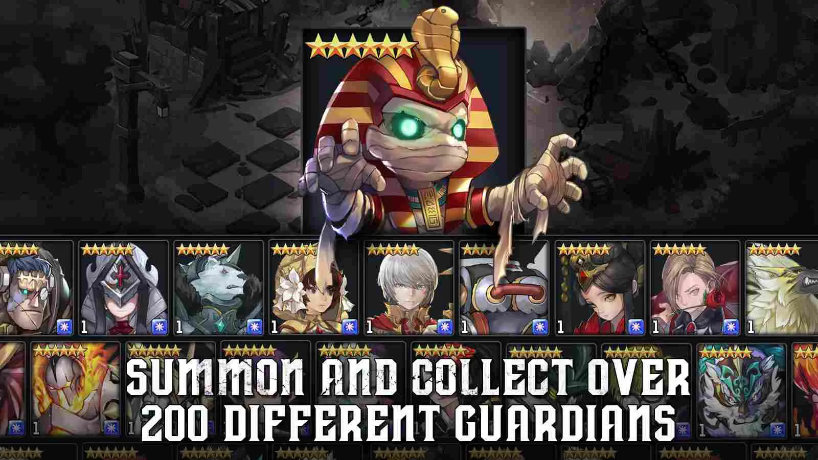 Ảnh 3 của Tải game Chain Strike Mod APK 2.0.5 (Menu, God Mode) Màn hình chọn nhân vật trong Chain Strike, hiển thị đa dạng các chiến binh