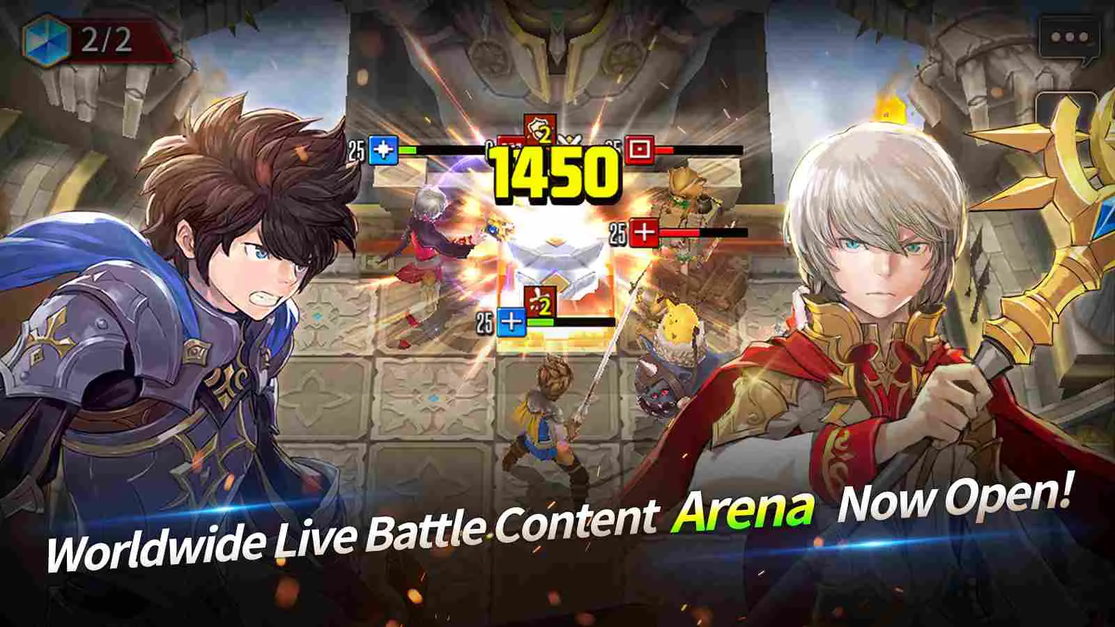 Ảnh 4 của Tải game Chain Strike Mod APK 2.0.5 (Menu, God Mode) Cảnh giao chiến ác liệt với quái vật khổng lồ trong Chain Strike