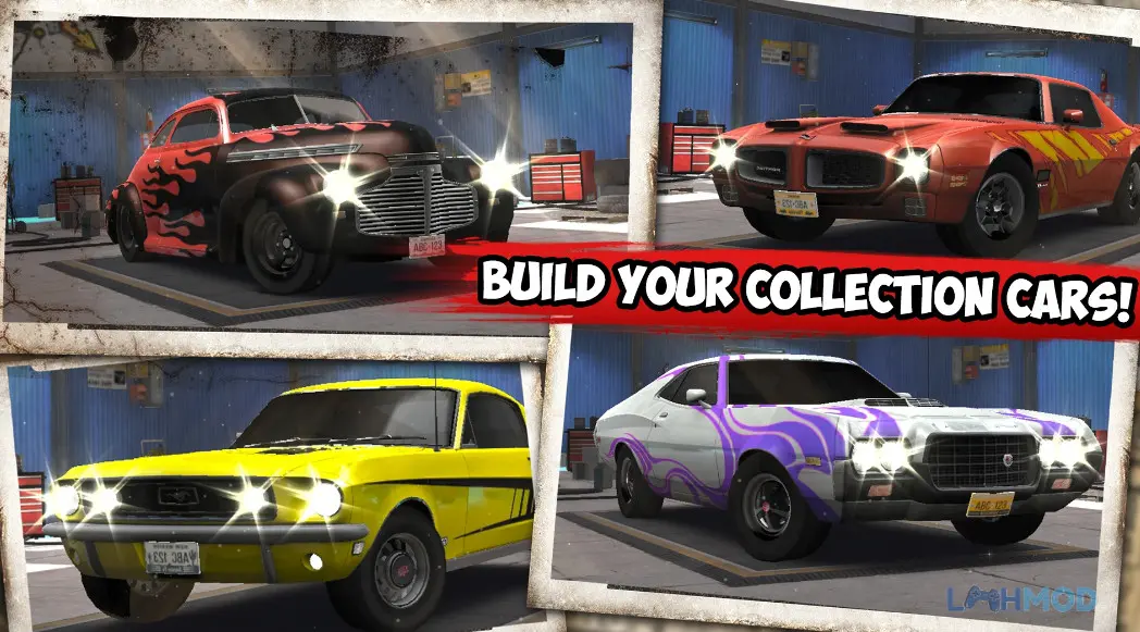 Ảnh 3 của Classic Drag Racing Car Game Mod Apk 1.00.08 (Vô Hạn Tiền) – LMHMOD Giao diện tùy chỉnh và nâng cấp xe trong Classic Drag Racing Car Game