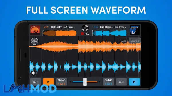 Ảnh 1 của Tải ứng dụng Cross DJ Pro APK 3.5.9 cho Android iOS Giao diện điều khiển bàn DJ trong Cross DJ Pro