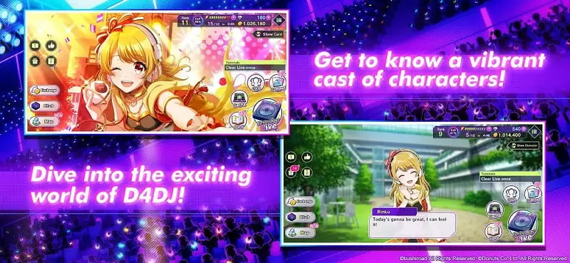 Ảnh 3 của Tải game D4DJ Groovy Mix Mod APK v8.1.0 (Auto Dance, Perfect) Các nhân vật trong D4DJ Groovy Mix